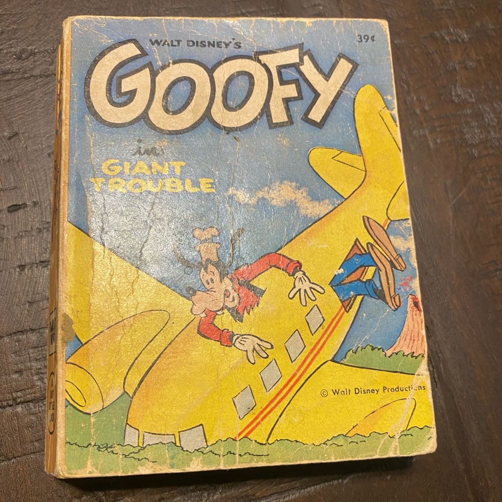 Vtg Walt Disneys Goofy In Giant Trouble 1968 Whitman Publishing softcover Book